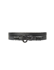 Pulseira masculina Couro Luxuoso