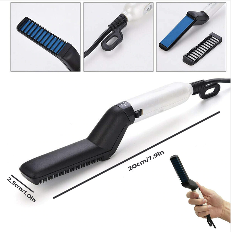 TimeFinish - Prancha para Barba e Cabelo Fácil e Rápido